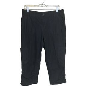 DKNY Jeans black casual carpenter capri pants size 10
